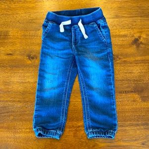 Baby Gap Toddler Boys Denim Joggers, Size 2 Years